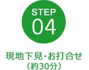 現地下見・お打合せ（約30分）